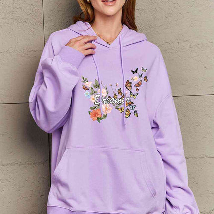 Simply Love Simply Love Full Size Dropped Shoulder DREAMER Graphic Hoodie