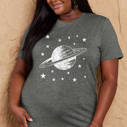Simply Love Full Size Planet Graphic Cotton T-Shirt
