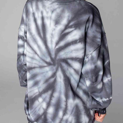 WEEKEND LOVER Graphic Tie-Dye Sweatshirt
