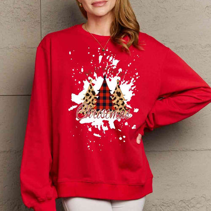 Simply Love Full Size MERRY CHRISTMAS Graphic Sweatshirt