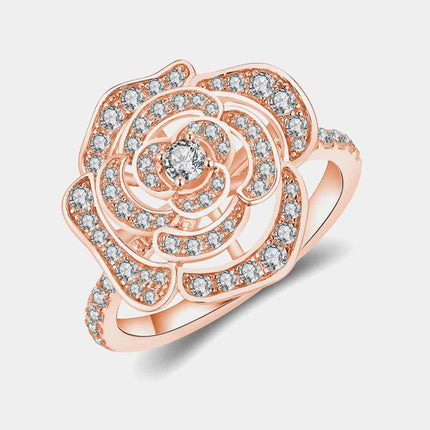 Moissanite Flower Shape Ring