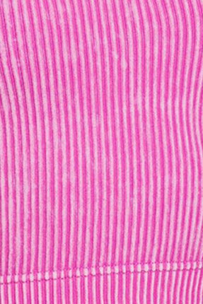 Zenana Washed Ribbed Cropped Tank