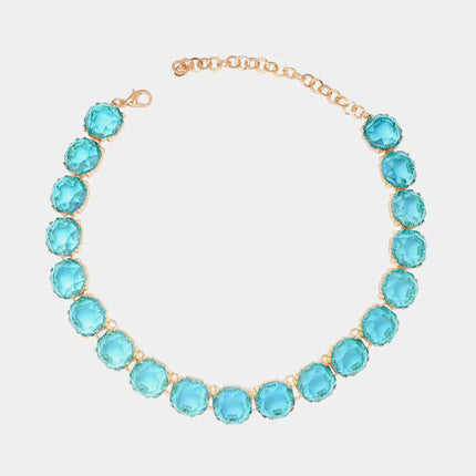 Zinc Alloy Resin Necklace