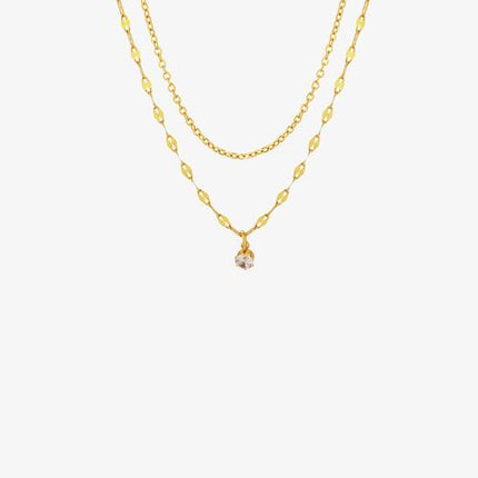 Titanium Steel Double-Layered Necklace