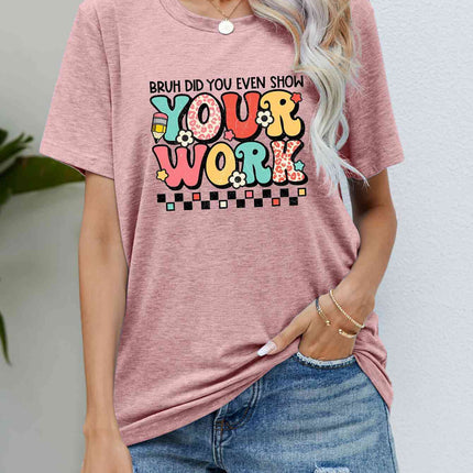 Letter Graphic Short Sleeve T-Shirt