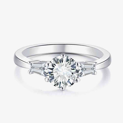 Loyal Love 1 Carat Moissanite Platinum-Plated Ring