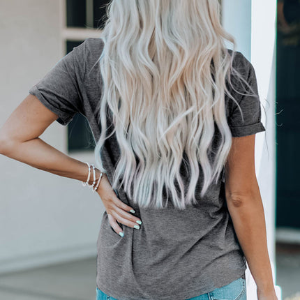 Bow Graphic Round Neck Short Sleeve T-Shirt - Vickie Lynn's