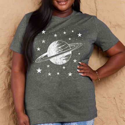 Simply Love Full Size Planet Graphic Cotton T-Shirt