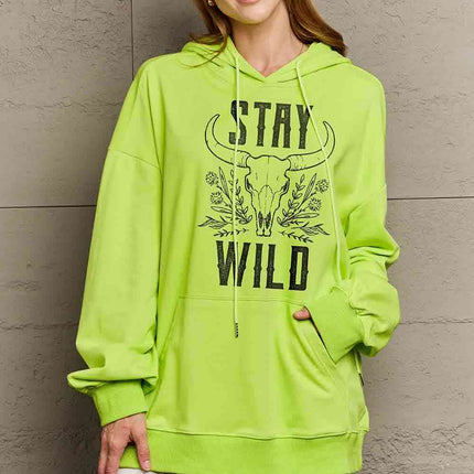 Simply Love Simply Love Full Size STAY WILD Graphic Hoodie
