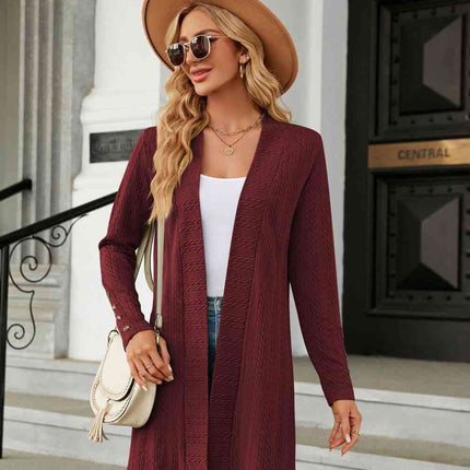 Long Sleeve Open Front Cardigan