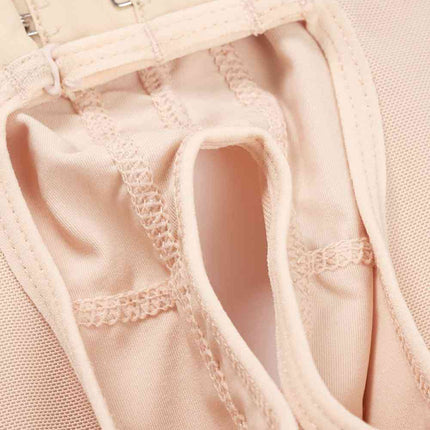 Full Size Hook-and-Eye Lace Trim Shaping Bodysuit