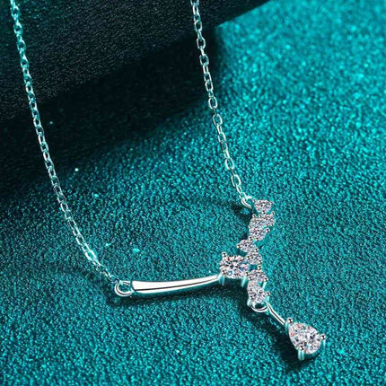 1 Carat Moissanite 925 Sterling Silver Necklace