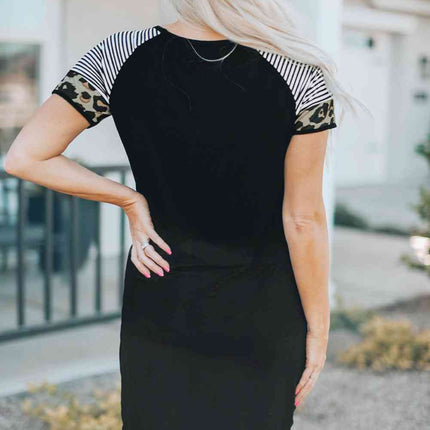 AMERICA US Flag Flower Graphic Twisted Dress