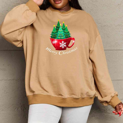 Simply Love Full Size MERRY CHRISTMAS Graphic Sweatshirt