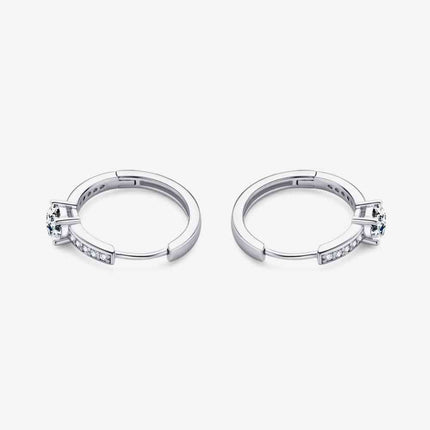 Carry Your Love 1 Carat Moissanite Platinum-Plated Earrings