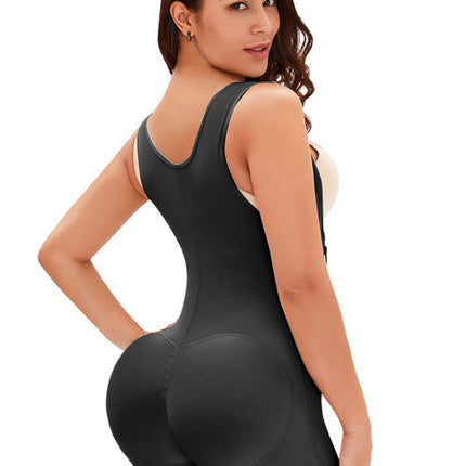 Full Size Side Zip Up Wide Strap Shapewear