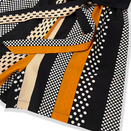 Tied Color Block Sleeveless Romper