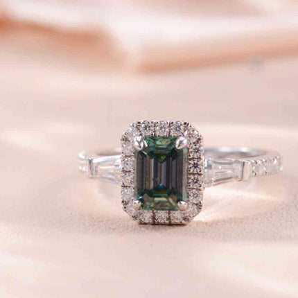 1 Carat Moissanite 925 Sterling Silver Ring