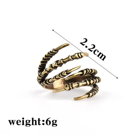 Mens Personality Eagle Claw Ring