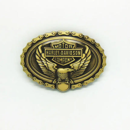 Harley Davidson Golden Eagle Belt Buckle