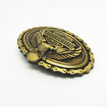 Harley Davidson Golden Eagle Belt Buckle