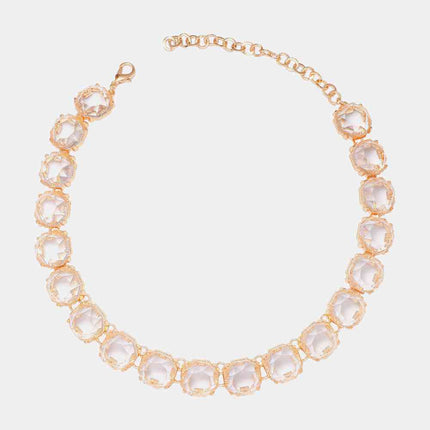 Zinc Alloy Resin Necklace