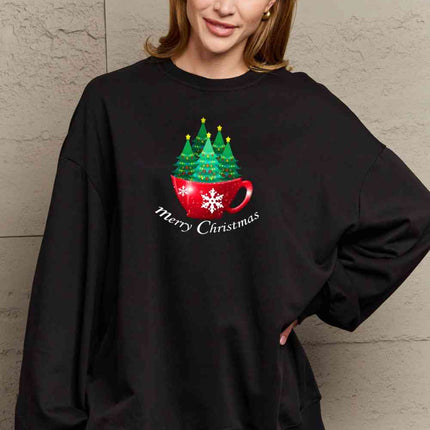 Simply Love Full Size MERRY CHRISTMAS Graphic Sweatshirt