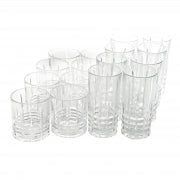 Gibson Home Jewelite 16 Piece Tumbler and Double Old Fashioned Glass Set