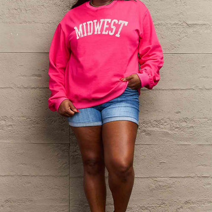 Simply Love Full Size MIDWEST Graphic Sweatshirt