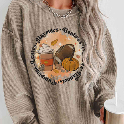 Graphic Dropped Shoulder Sweatshirt