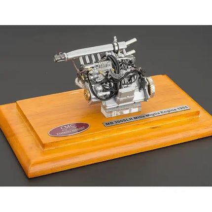 Engine with Display Showcase from 1955 Mercedes 300 SLR Mille Miglia 1/18 Diecast Model by CMC