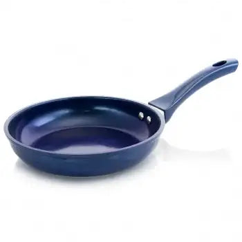 Gibson Home Glaze 10 Inch Aluminum Nonstick Frying Pan in Dark Blue