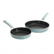 Kenmore Elite Andover 2 Piece Nonstick Aluminum Frying Pan Set in Glacier Blue