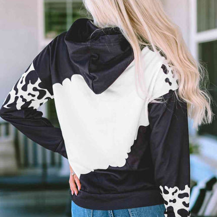 Pumpkin Graphic Drawstring Hoodie with Pocket