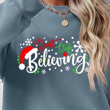 Letter Graphic Long Sleeve Sweatshirt