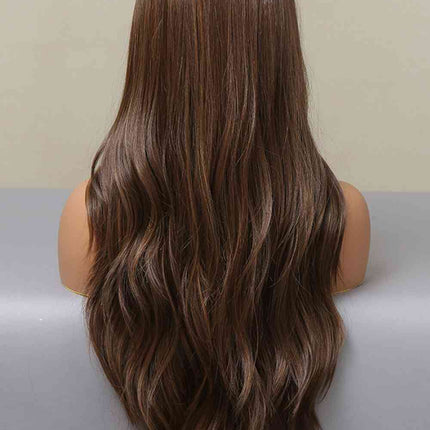 13*2" Lace Front Wigs Synthetic Long Wave 26" Heat Safe 150% Density