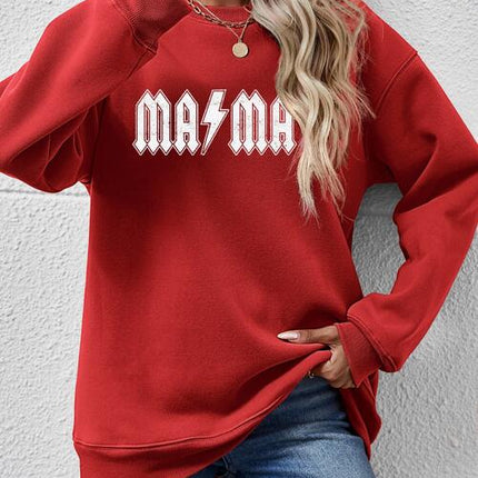 Letter Graphic Dropped Shoulder Sweatshirt