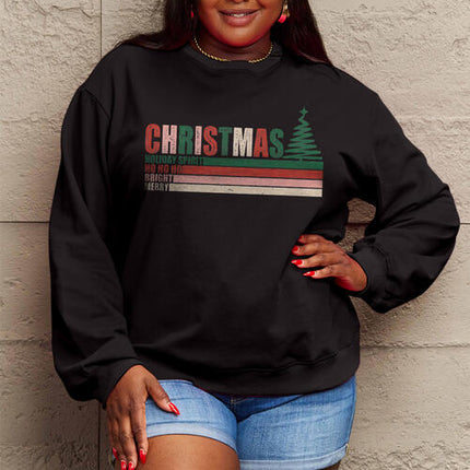Simply Love Full Size CHRISTMAS Long Sleeve Sweatshirt