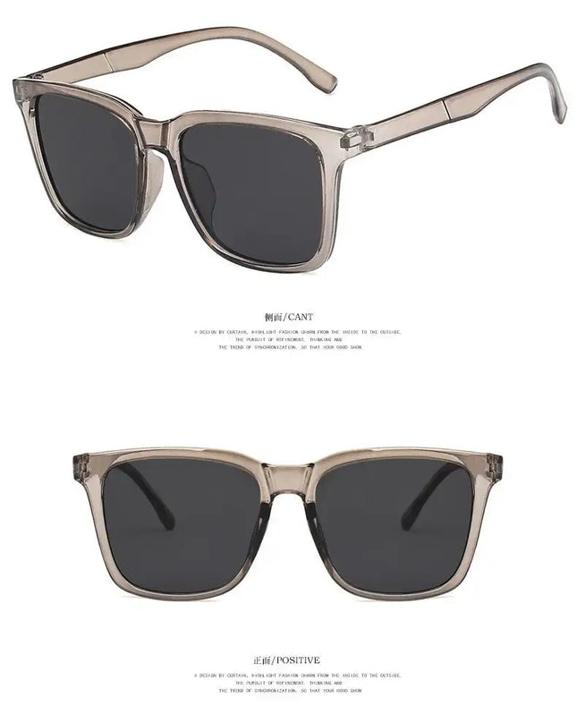 New! Mens Square Simple Sunglasses