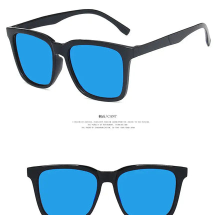 New! Mens Square Simple Sunglasses