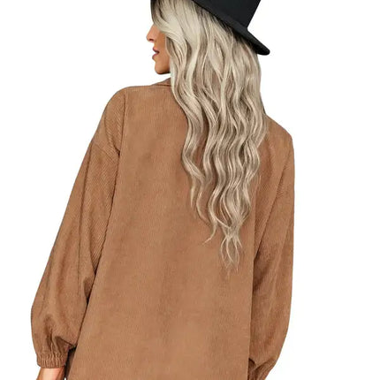 Abrigo fino de color liso a la moda para mujer 