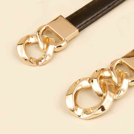 PU Skinny Belt - Vickie Lynn's