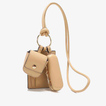 Nicole Lee USA Vegan Leather 3-Piece Lanyard Set
