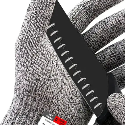 Color: Blanco ceniza, Talla: M - Guantes resistentes a cortes