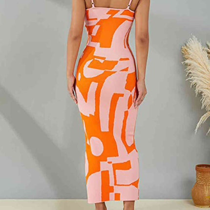 Spaghetti Strap Maxi Sweater Dress