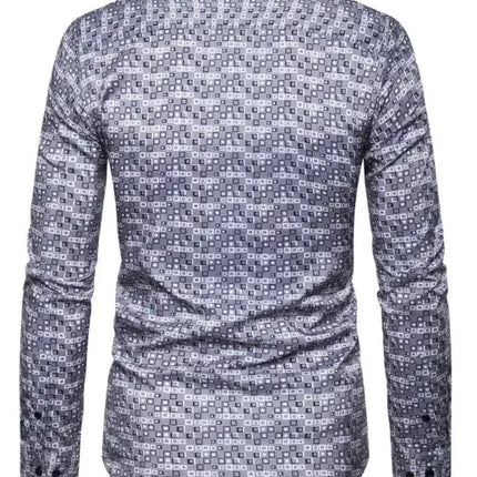 Men's Fashion Plaid Long Sleeve Shirt