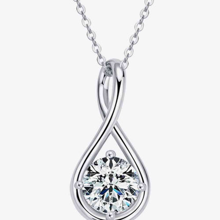 2 Carat Moissanite 925 Sterling Silver Necklace