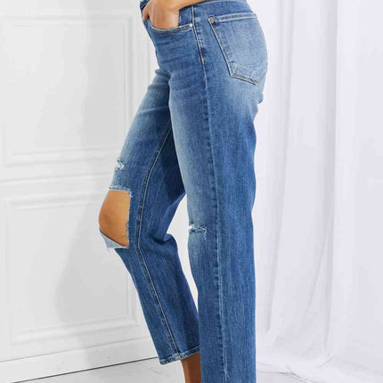 RISEN Full Size Emily High Rise Relaxed Jeans