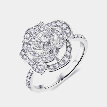 Moissanite Flower Shape Ring