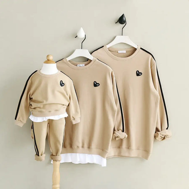 Color: Khaki, Size: Mom - Mother Son Daughter Clothes Family Matching Outfits Christmas Clothes Sweaters